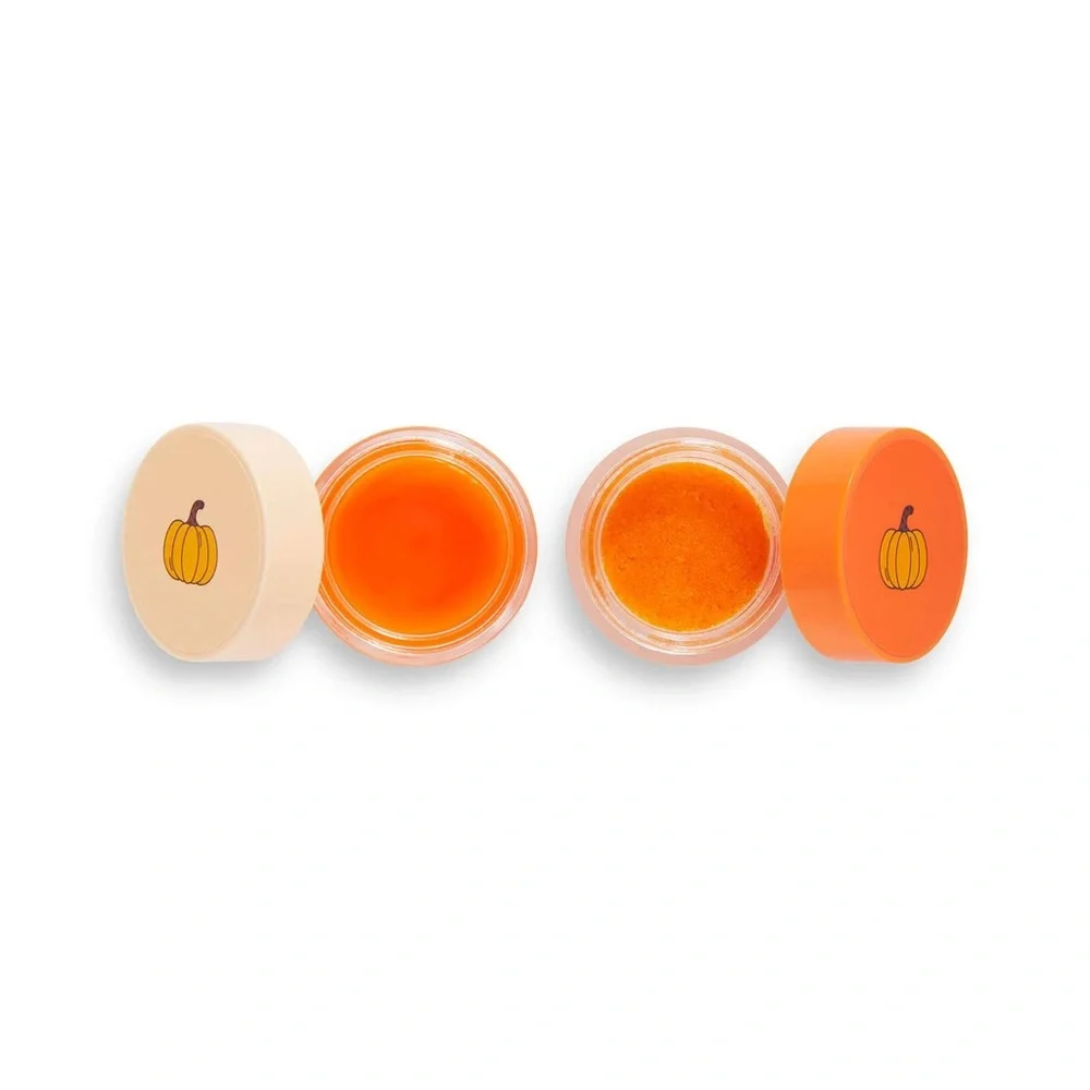 Friends x Makeup Revolution Pumpkin Spice Lip Care Set: Scrub & Mask Set